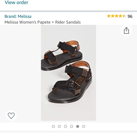 -Melissa women’s Papeete + Rider sandals - Picture 3 of 5